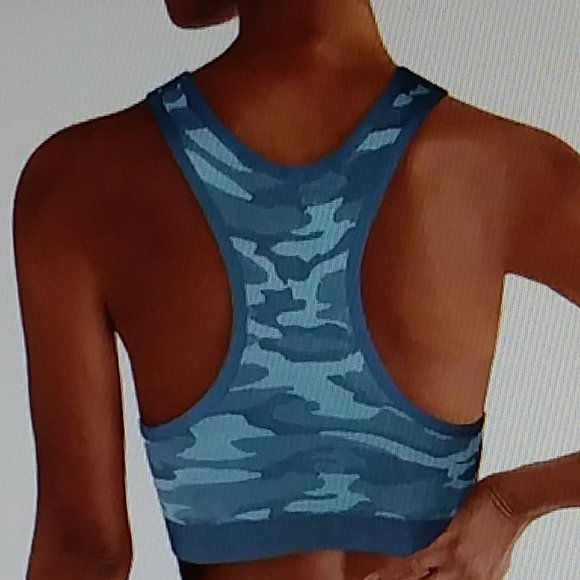 Camouflage Seamless Active Wear Sport Bra - Picture 5 of 14